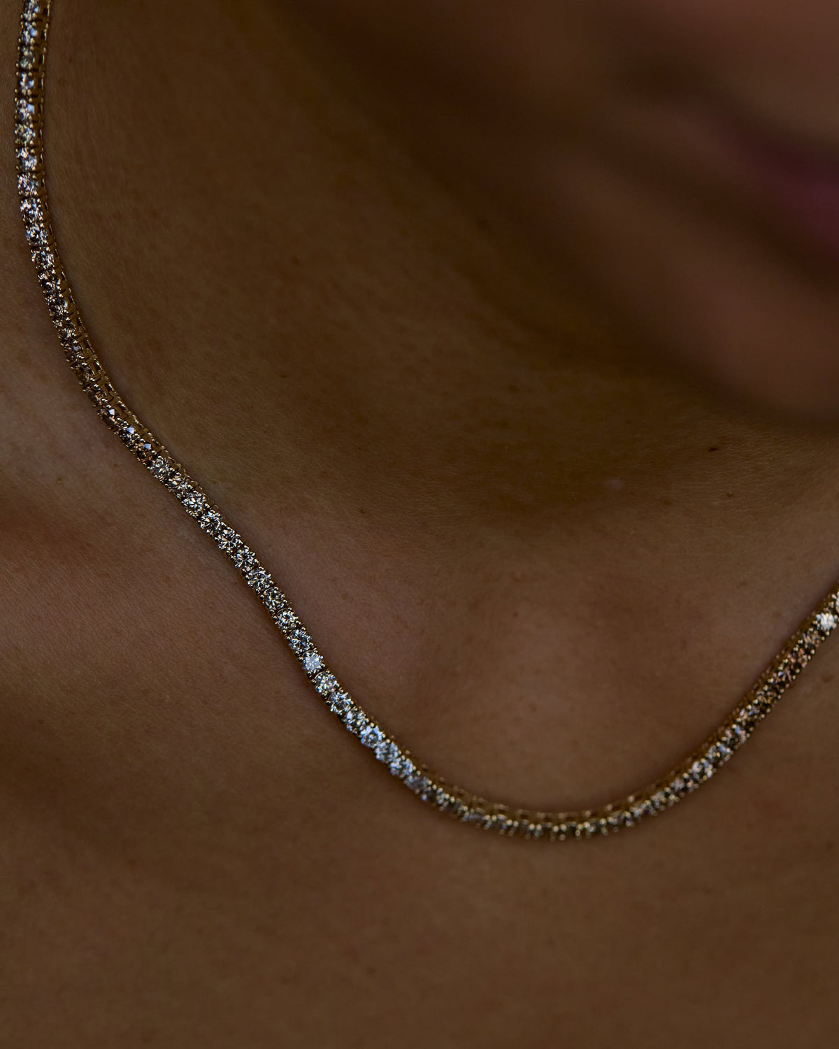 One of a Kind Desert Diamond Tennis Necklace