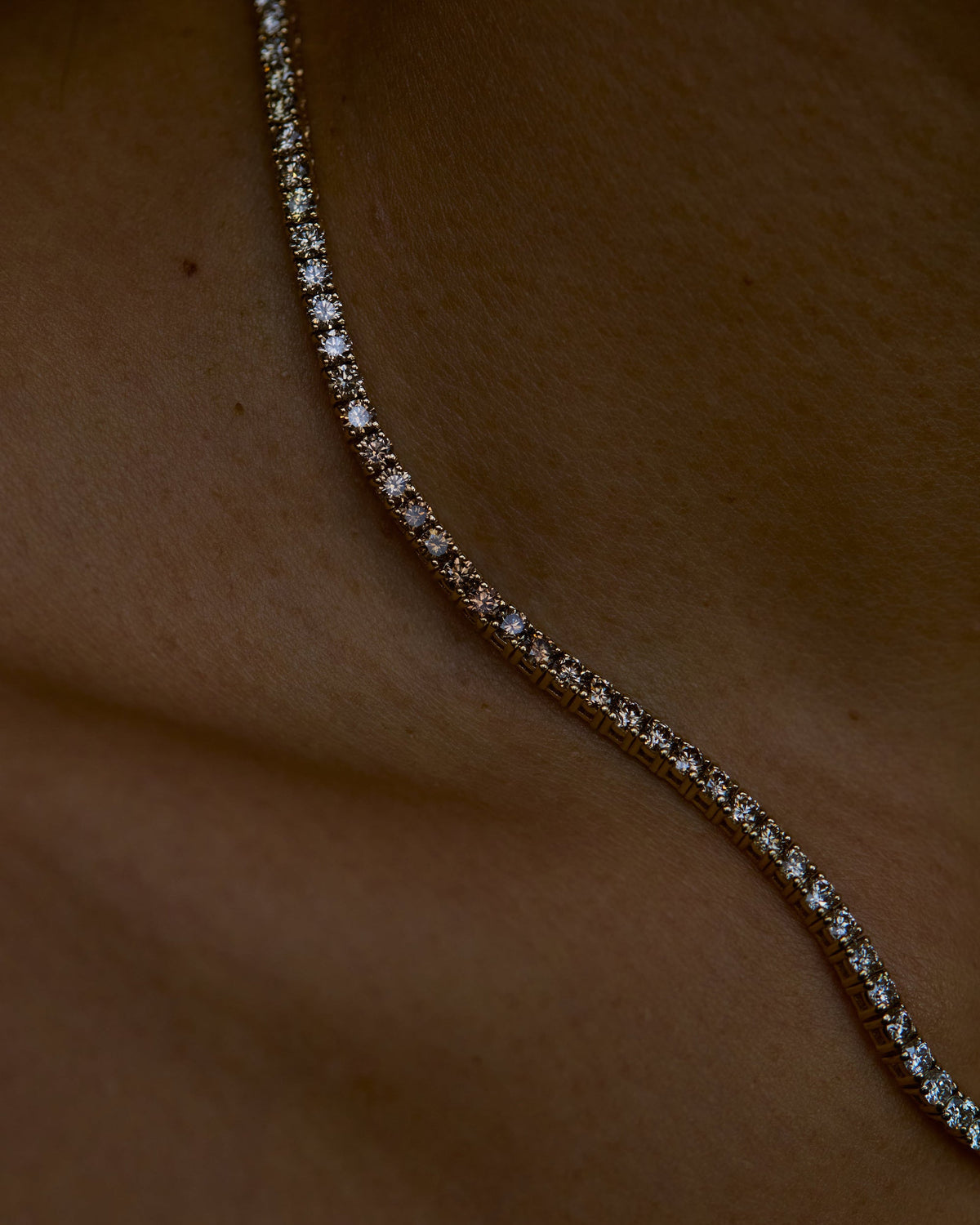 One of a Kind Desert Diamond Tennis Necklace
