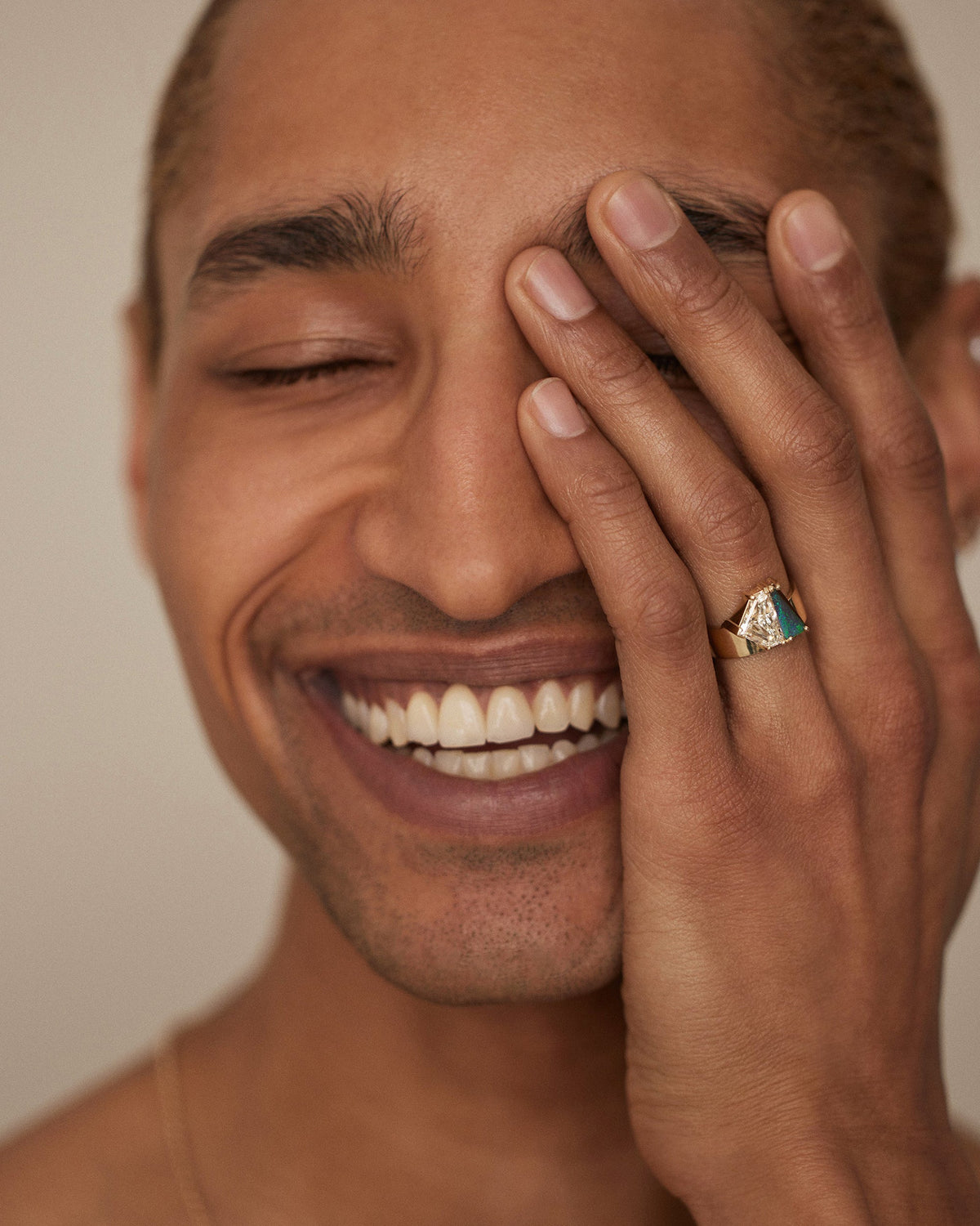 Opal and Diamond Bricolage Ring No. 26