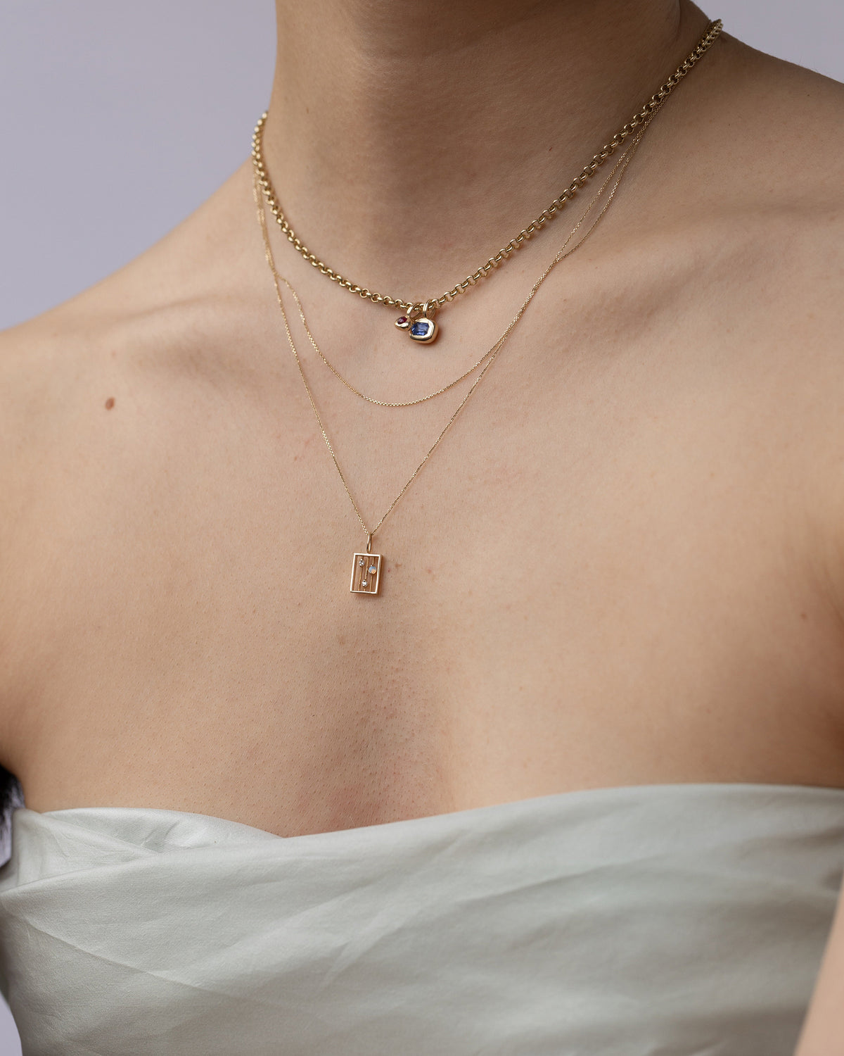 Opal and Diamond Drift Pendant