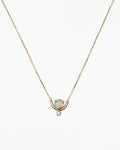 Opal and Diamond Nestled Necklace