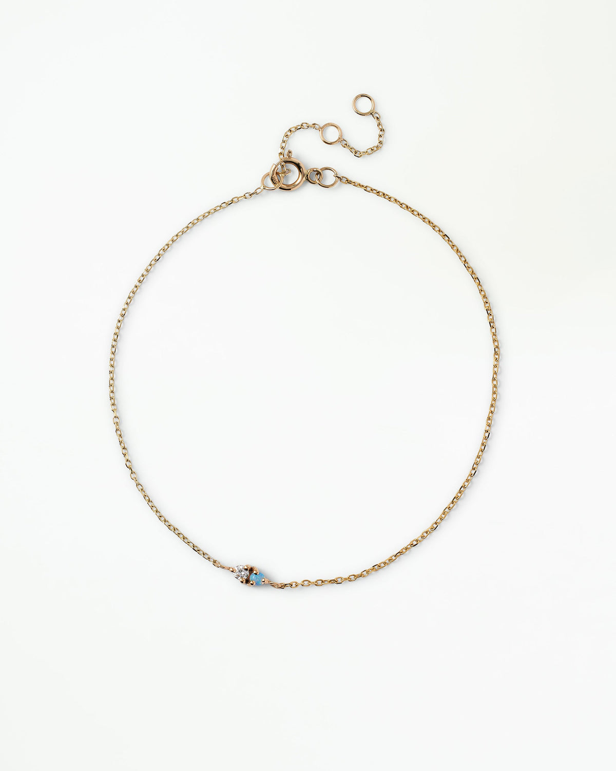 Opal and Diamond Two-Step Bracelet