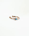 Opal and Diamond Two-Step Ear Cuff