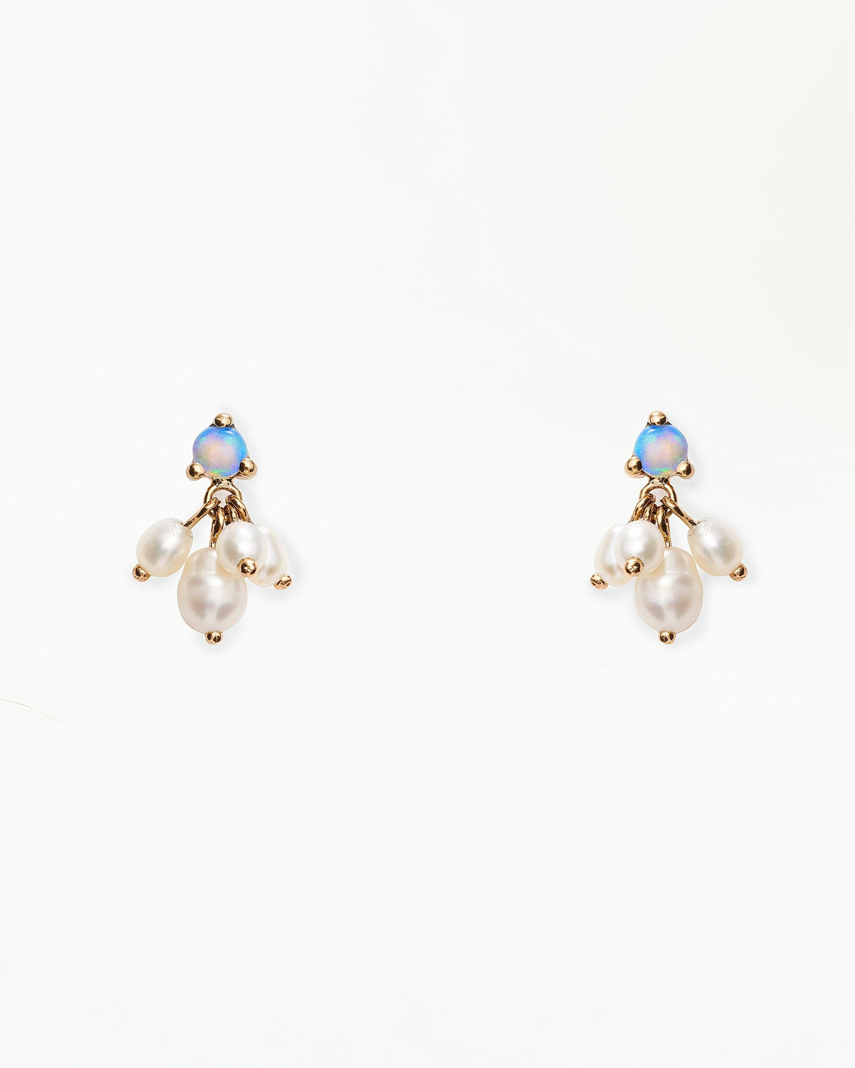 Opal and Pearl Cloudburst Earring