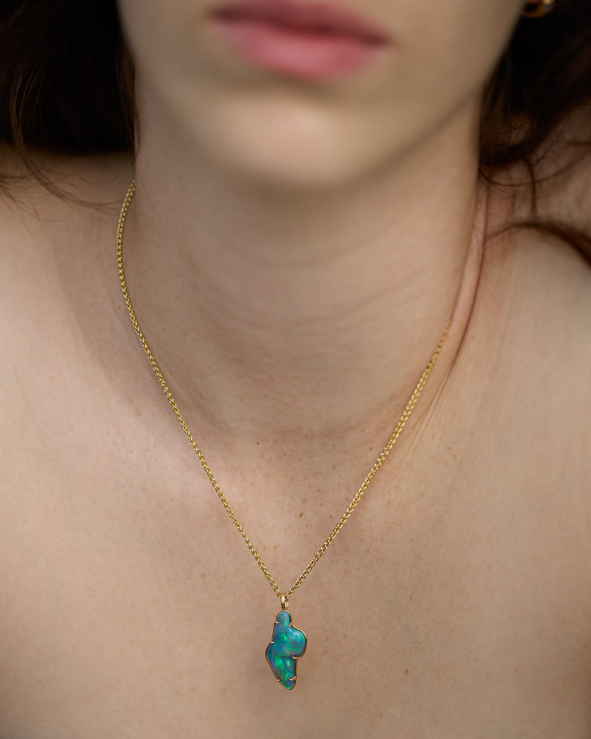 Opal Freeform Borealis Pendant No. 39