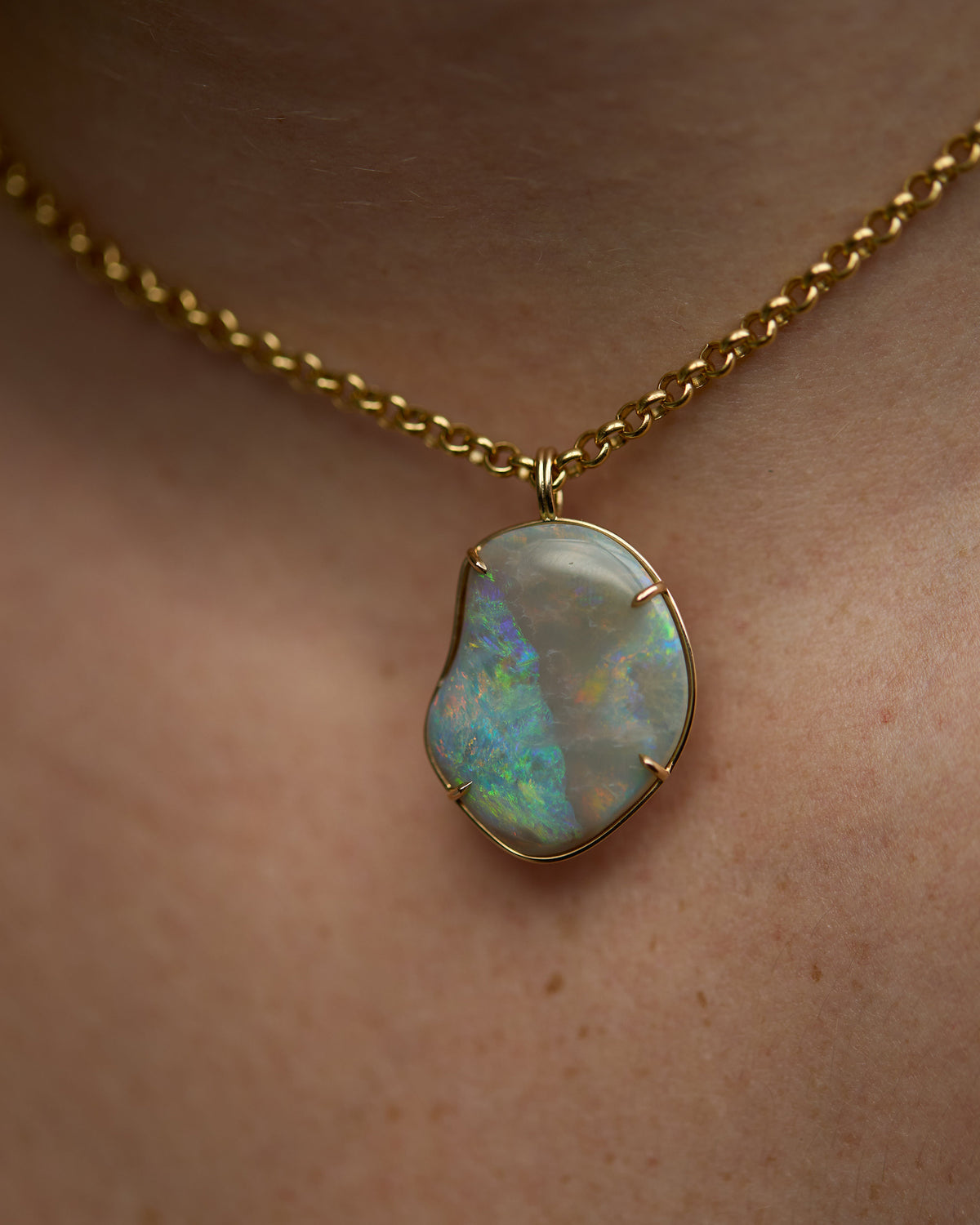 Opal Freeform Borealis Pendant No. 41