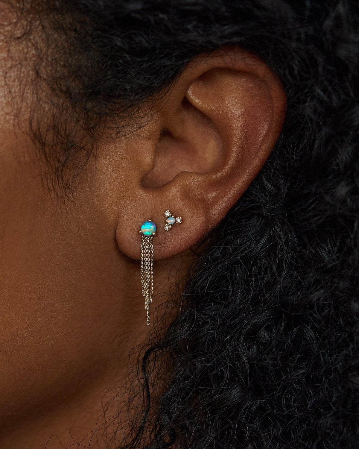 Opal Haze Earring