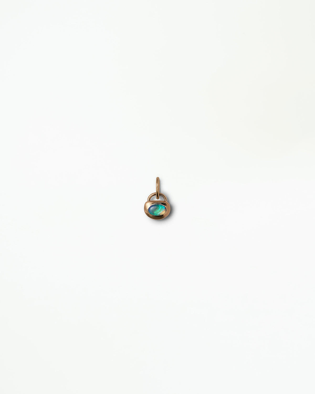 Opal Heart Charm