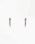 Opal Mist Flat Back Earring