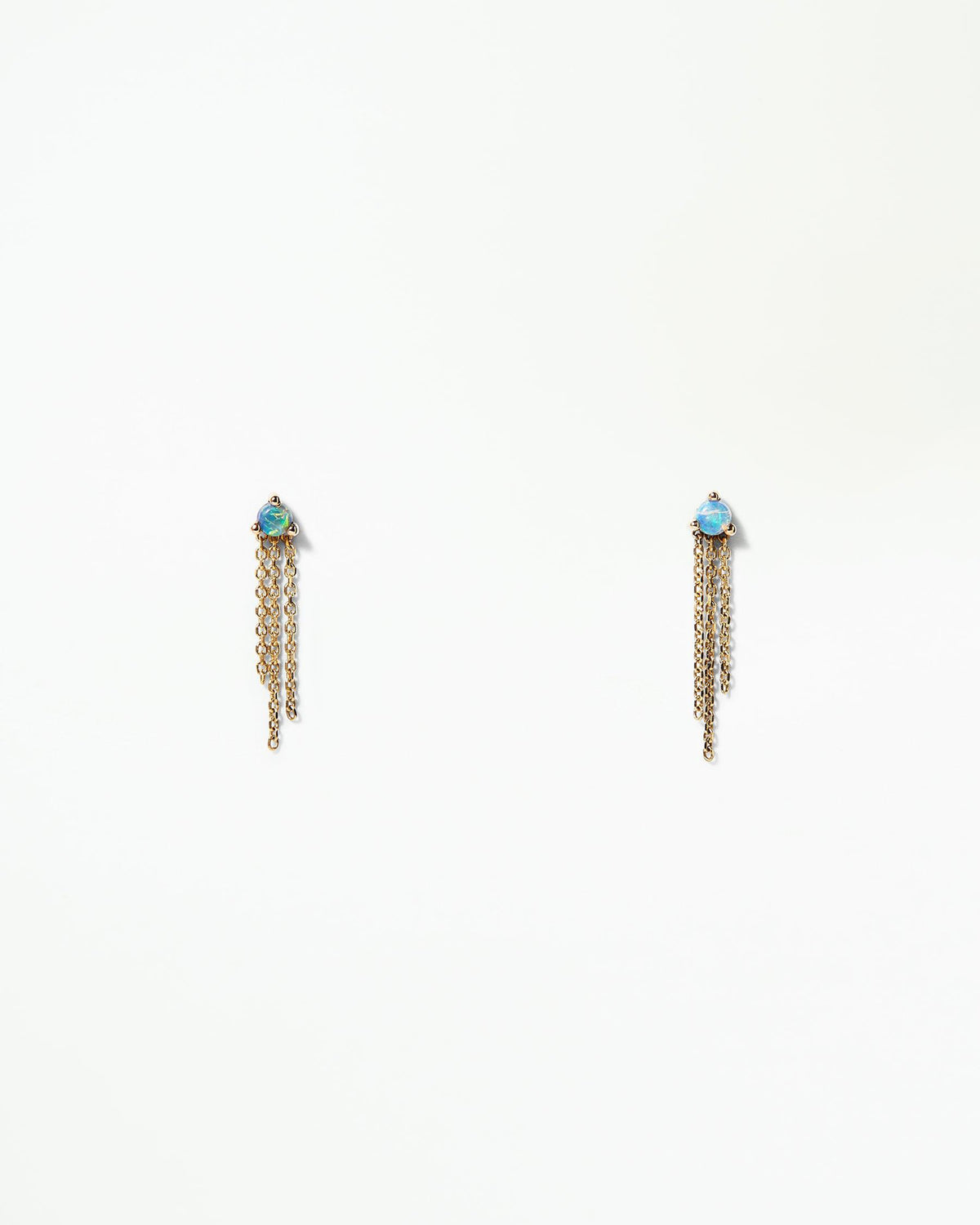 Opal Mist Flat Back Earring