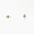 Opal and Diamond Two-Step Earring