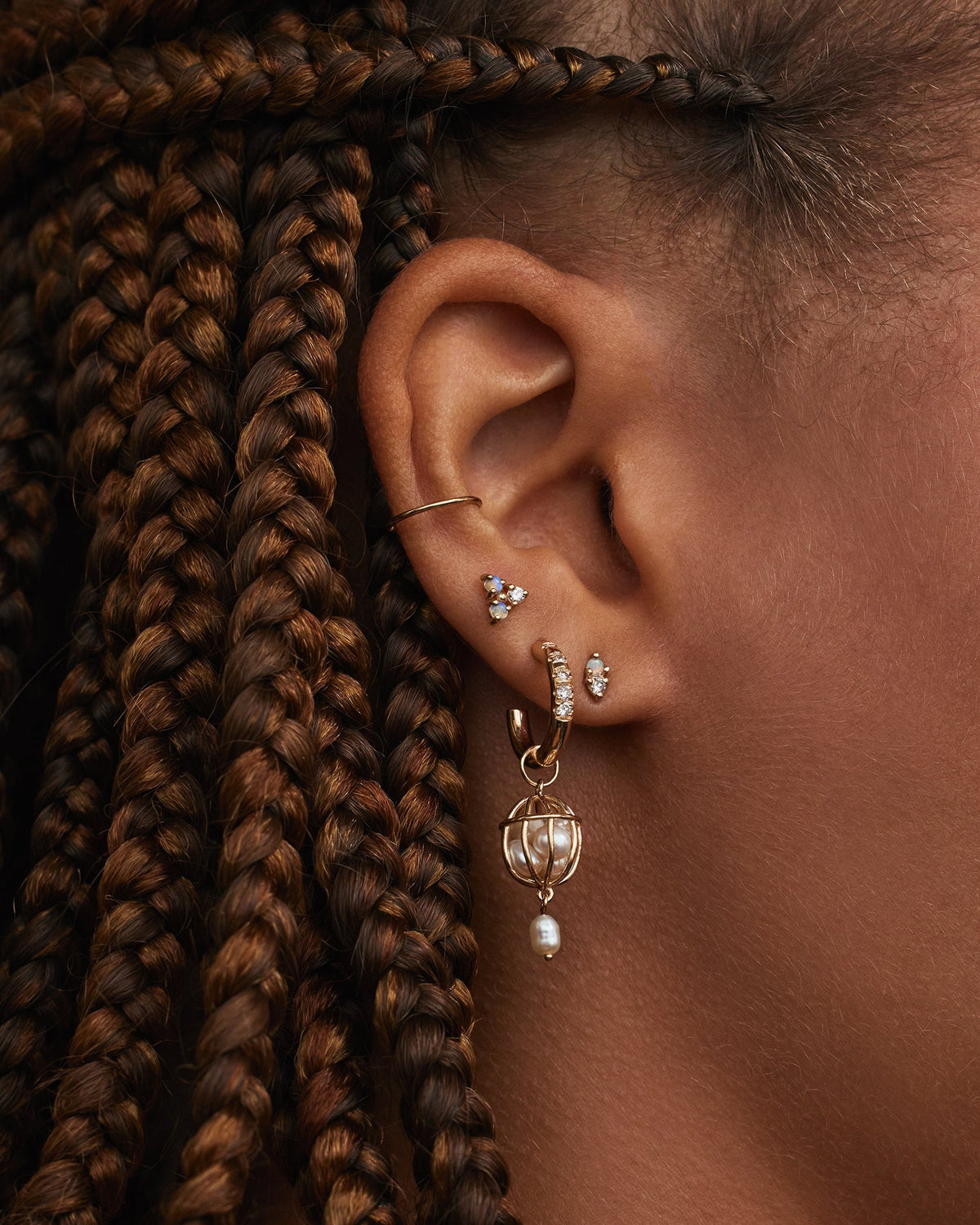 Opal Two-Step Earring