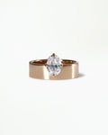 Oval Cut Diamond Monolith Ring