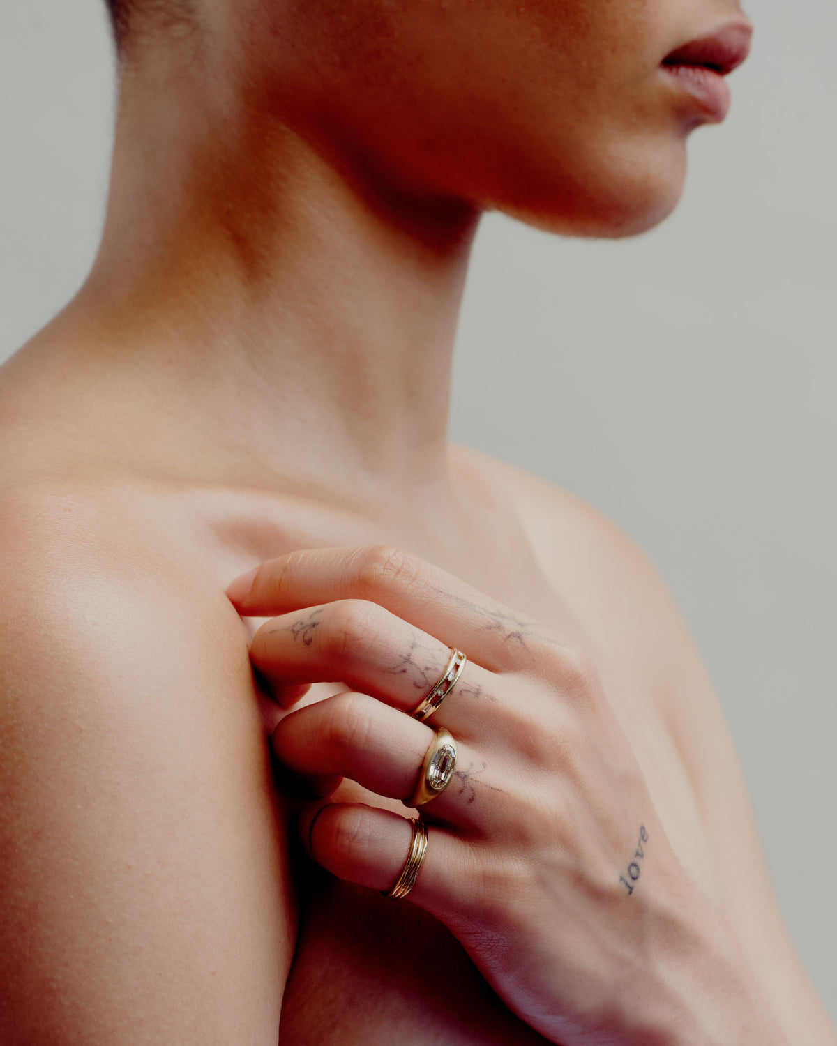 Oval Cut Diamond Signet Ring No. 7