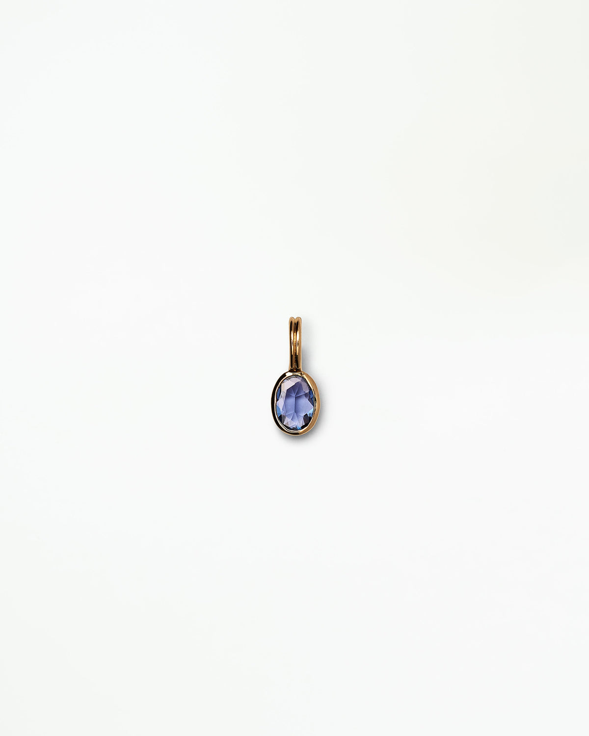 Oval Cut Sapphire Rain Pendant No. 6
