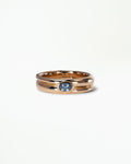 Blue Sapphire Spiral Ring