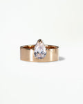Pear Cut Diamond Monolith Ring