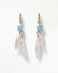 Pearl and Opal Cluster Earrings