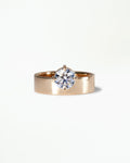 Round Brilliant Cut Diamond Monolith Ring