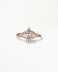 Round Brilliant Cut Diamond Nestled Ring