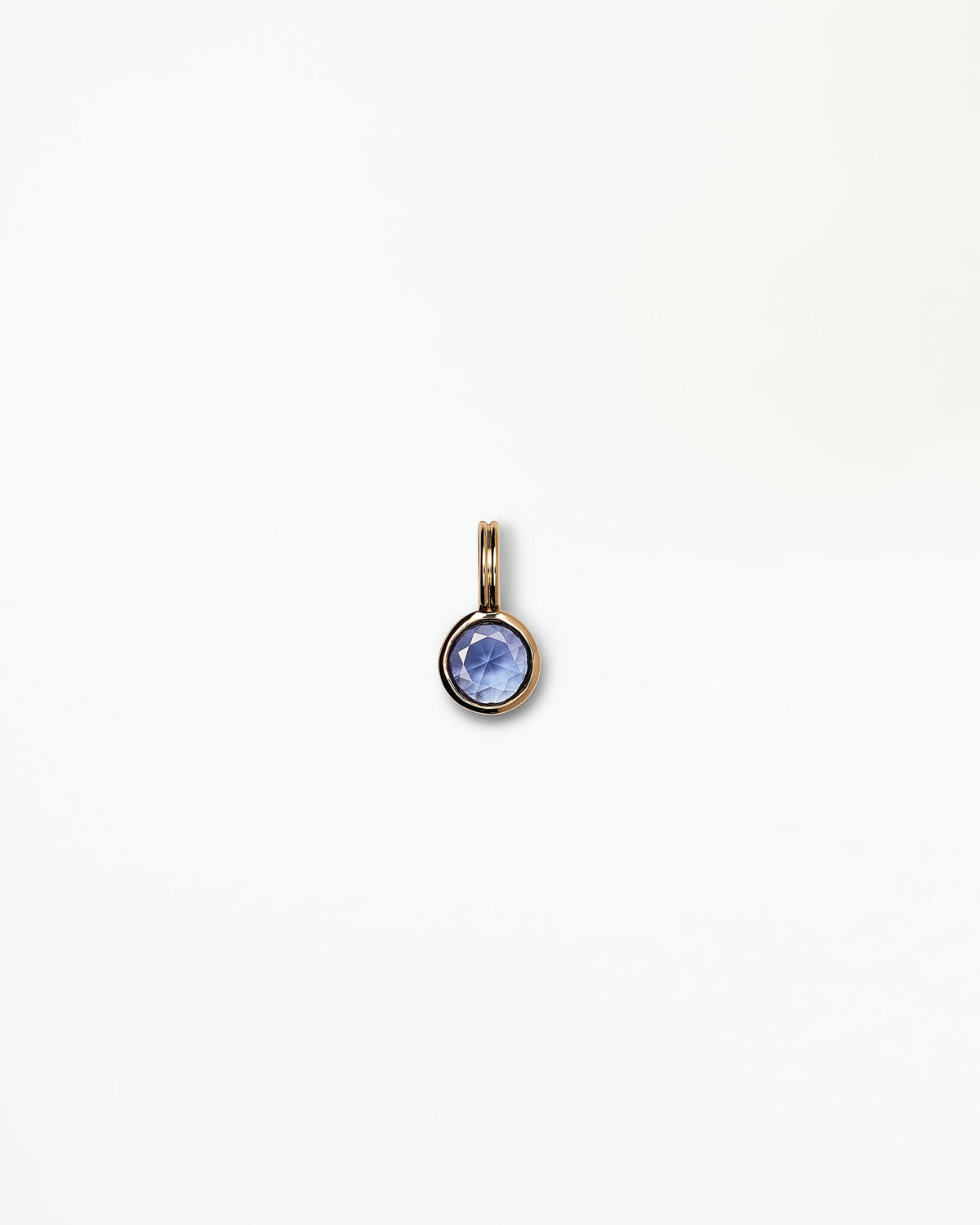 Round Cut Sapphire Rain Pendant No. 11