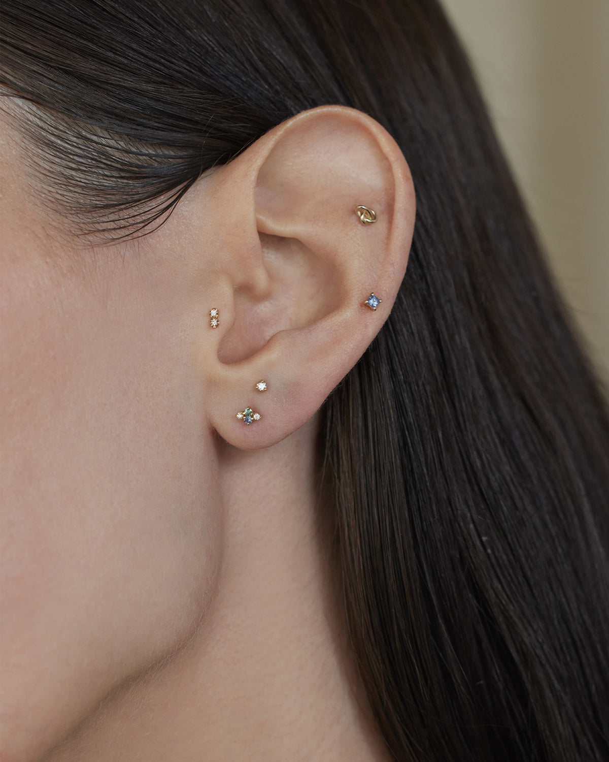 Sapphire and Diamond Covey Earring