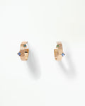 Sapphire and Tourmaline Bove Hoop Earring