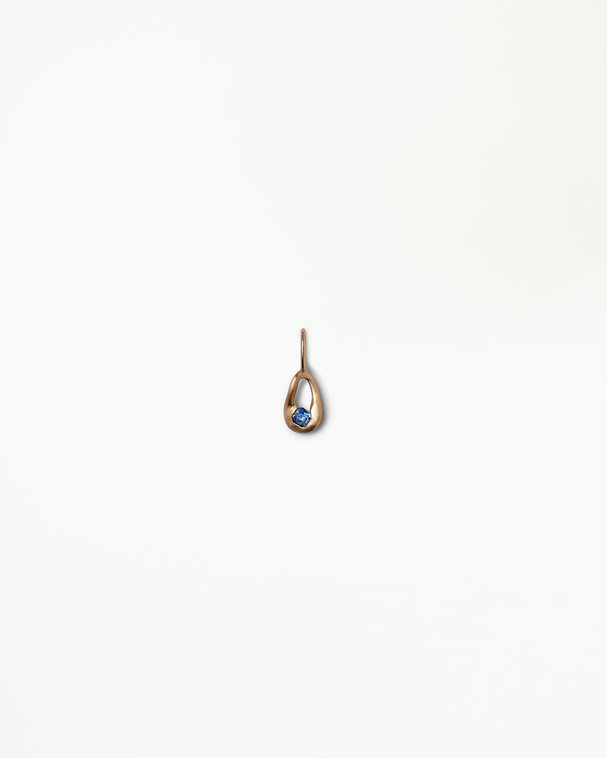 Sapphire Drop Charm