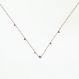 Sapphire Linear Chain Necklace