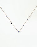 Sapphire Linear Chain Necklace