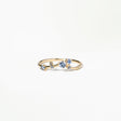 Sapphire Organic Triangle Ring