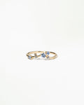 Sapphire Organic Triangle Ring
