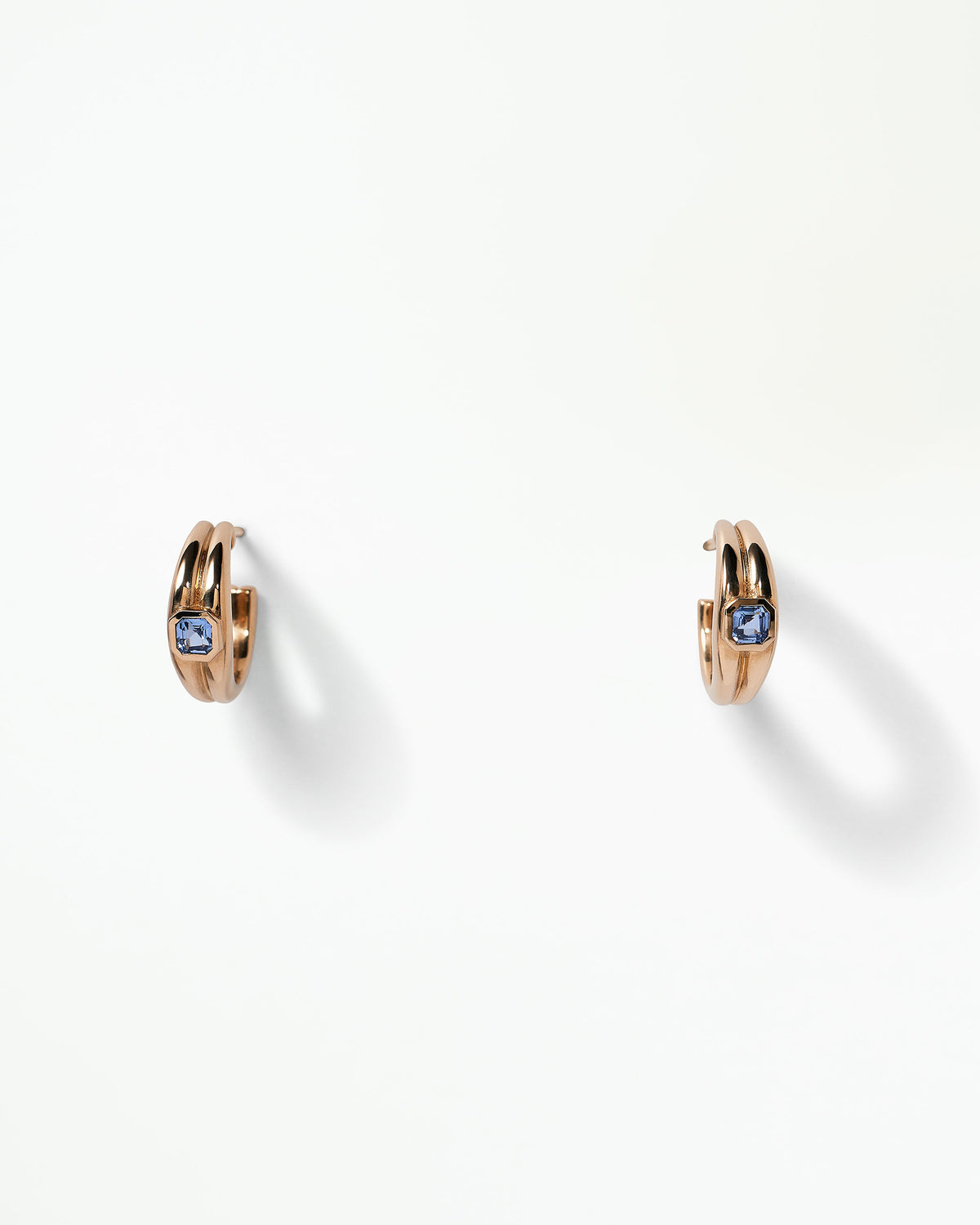 Sapphire Ridge Hoop Earring