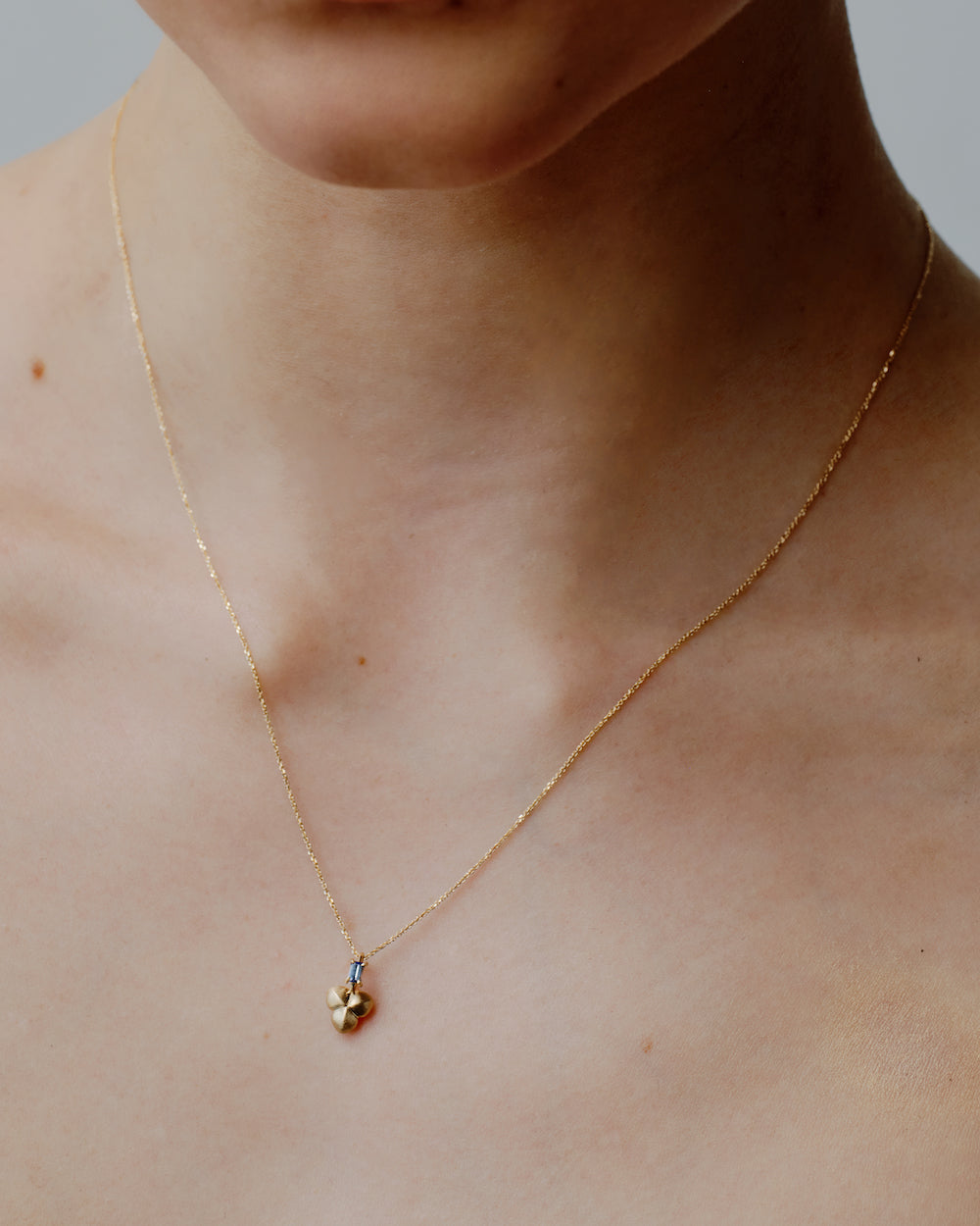Sapphire Seed Pod Pendant