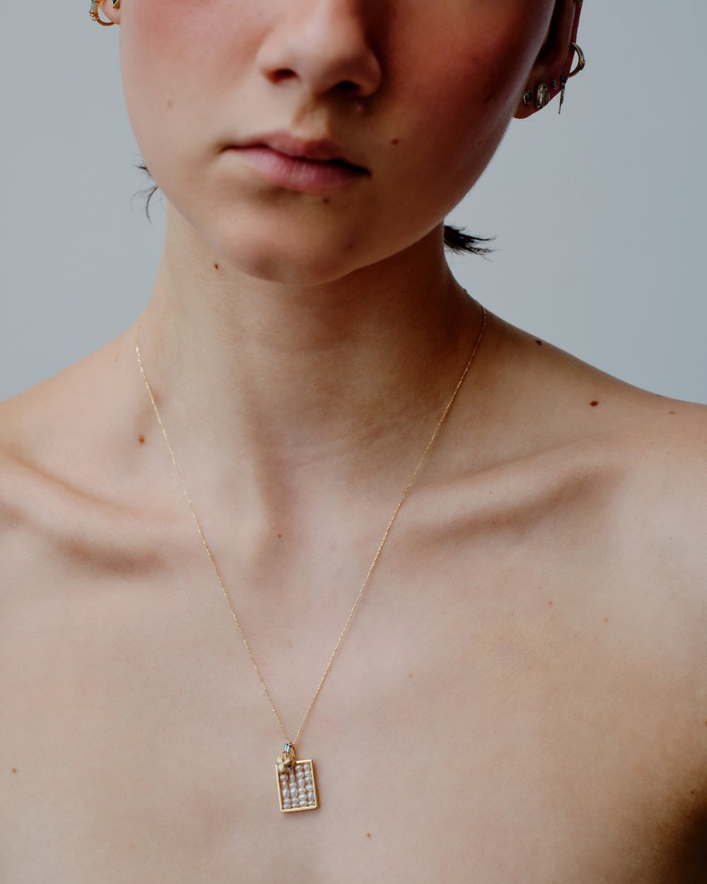 Sapphire Seed Pod Pendant