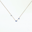 Sapphire Three-Step Necklace