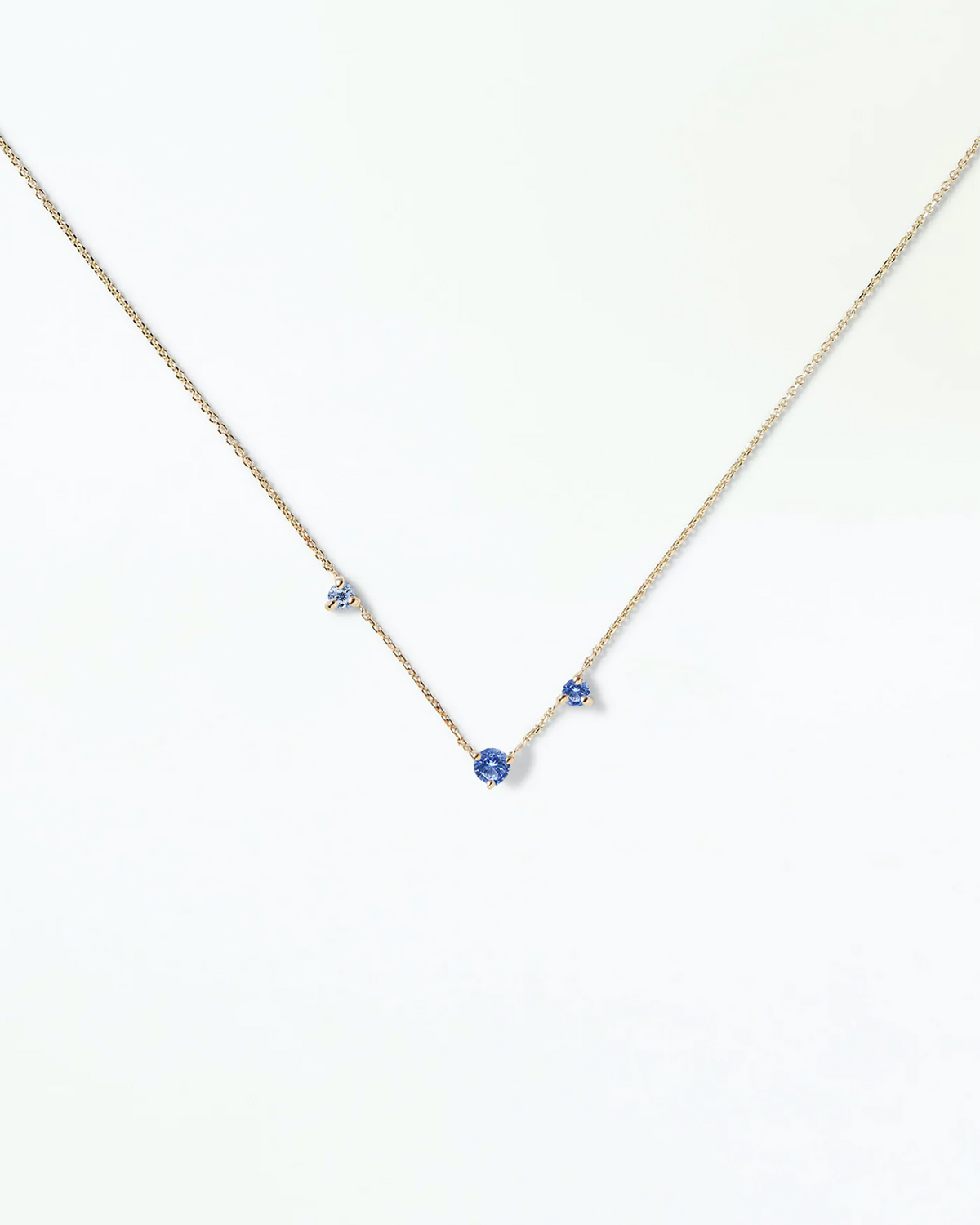 Sapphire Three-Step Necklace