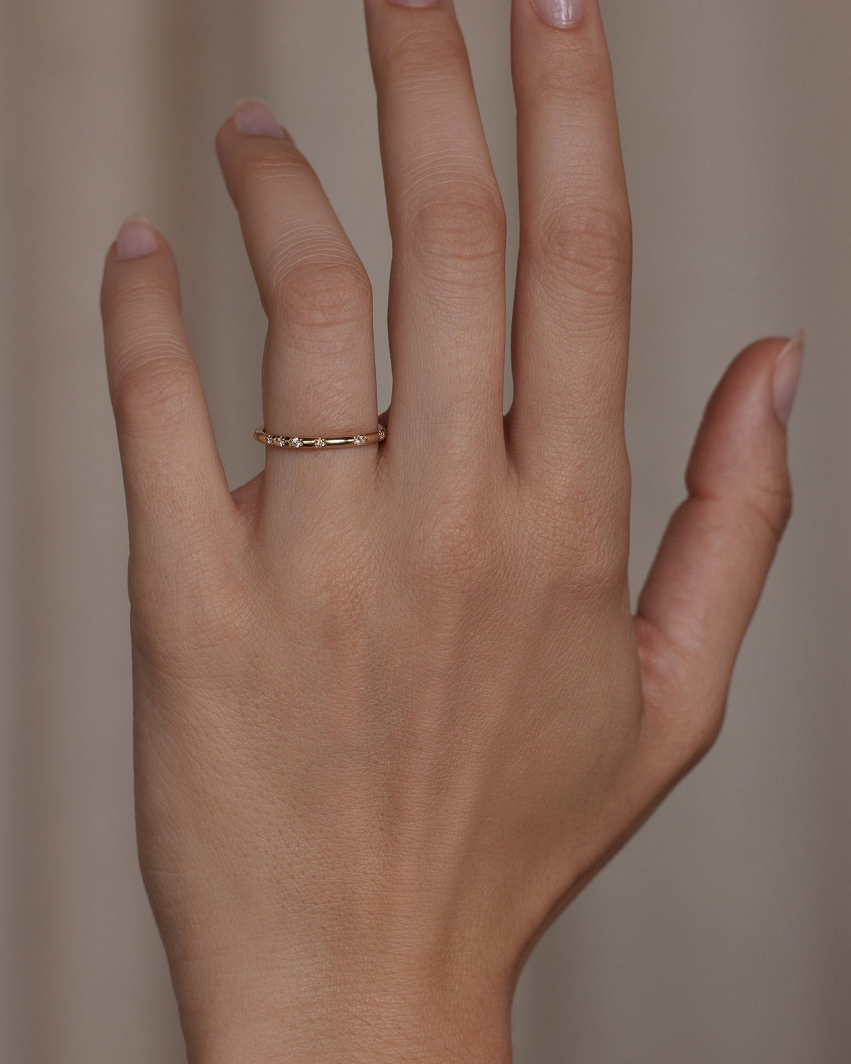 Scattered Diamond Eternity Band