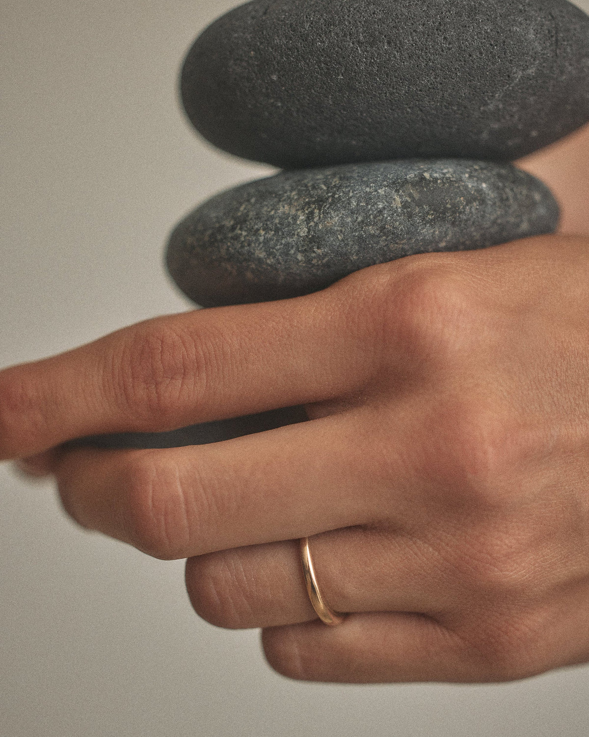 Slim Gold Dome Ring