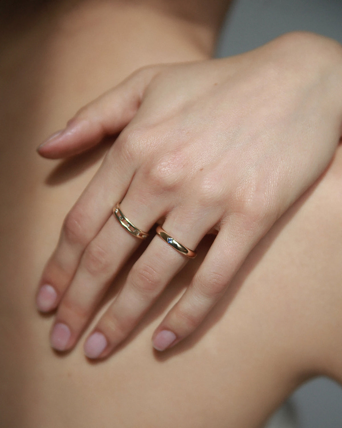 Small Birthstone Row Ring
