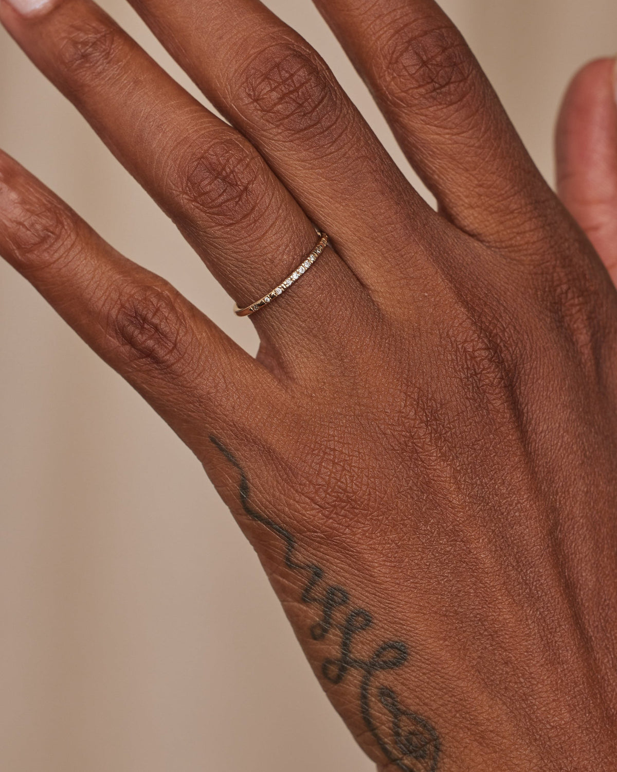 Small Micropave Diamond Graduated Band