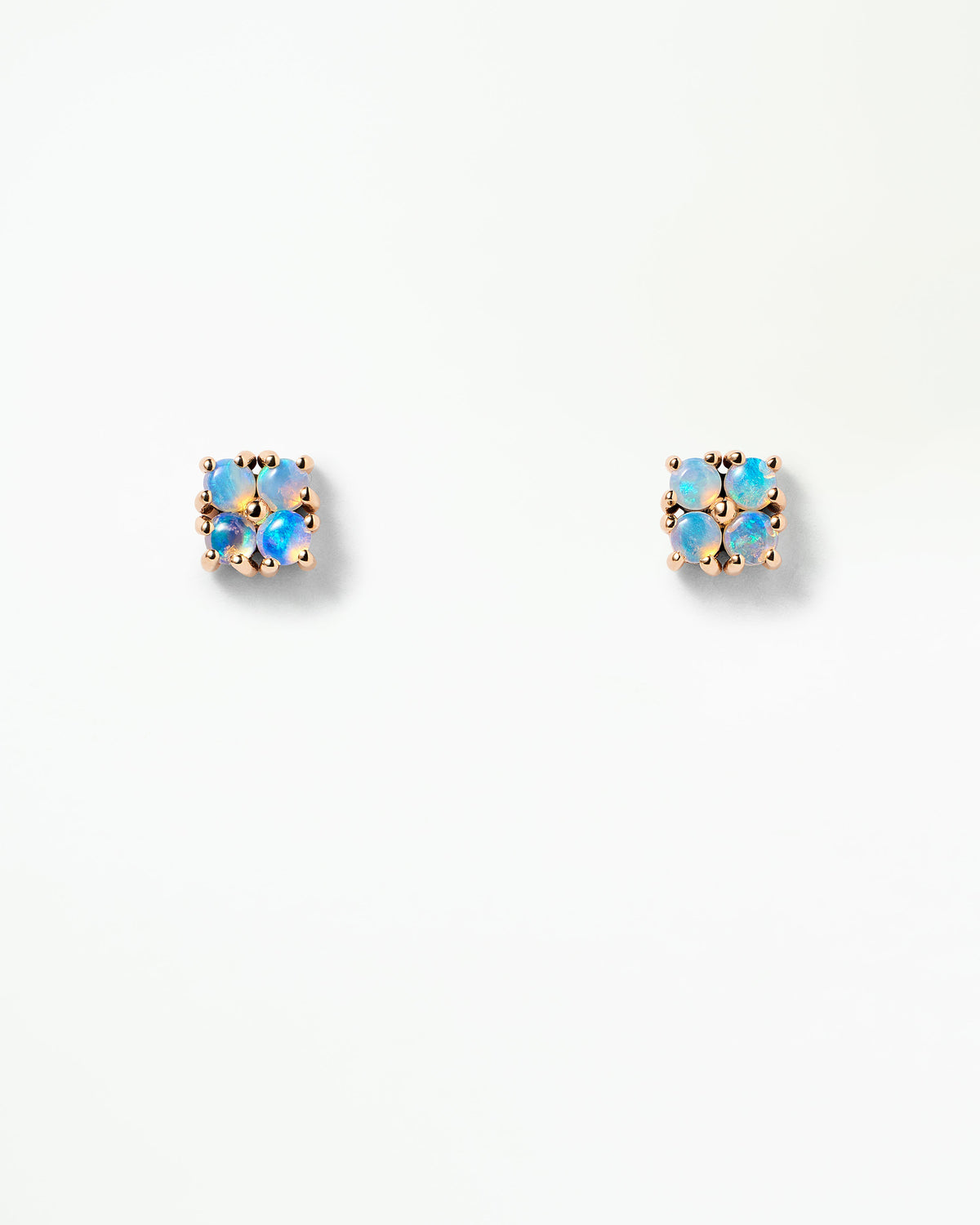 Small Opal Lattice Earring