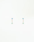 Small Opal Two-Step Chain Earring