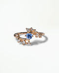 Small Round Cut Gemstone Celestial Ring