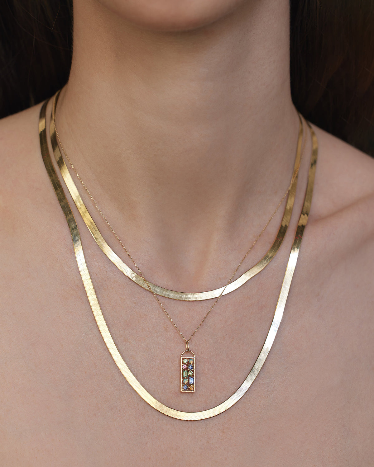 Ten Stone Numerology Pendant