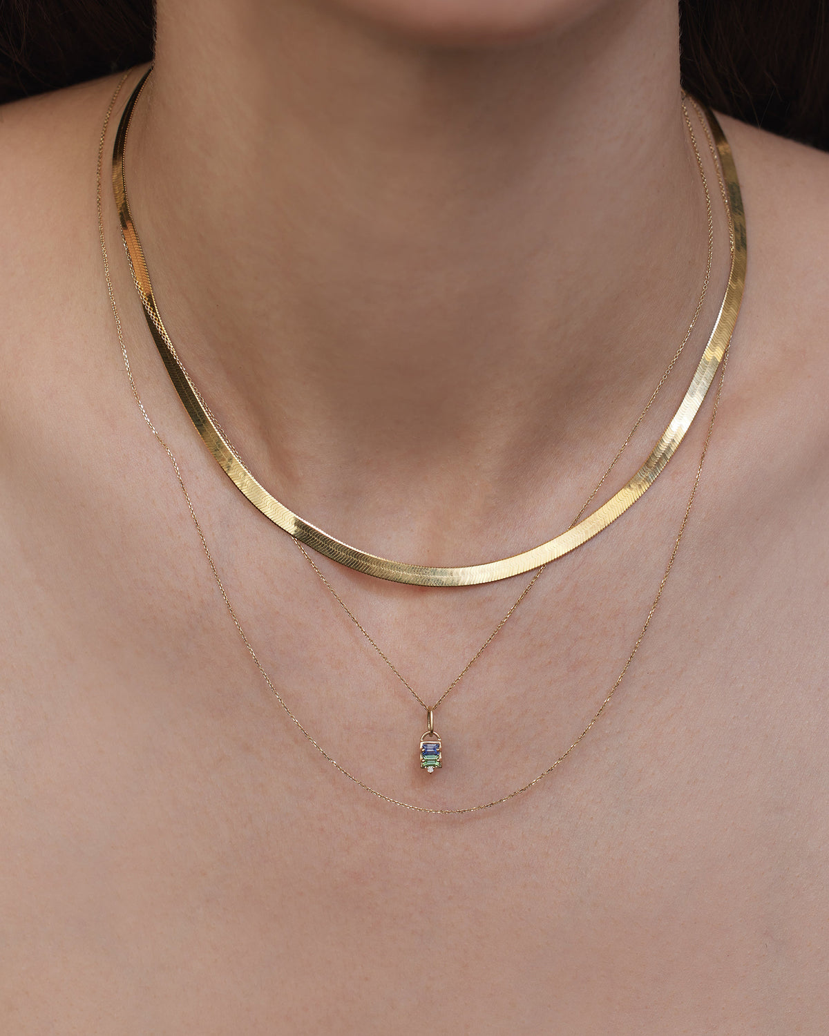 Three Stone Numerology Pendant