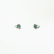 Tourmaline and Opal Column Stud Earring