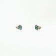 Tourmaline and Diamond Column Stud Earring