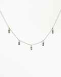 Tourmaline and Opal Crest Necklace
