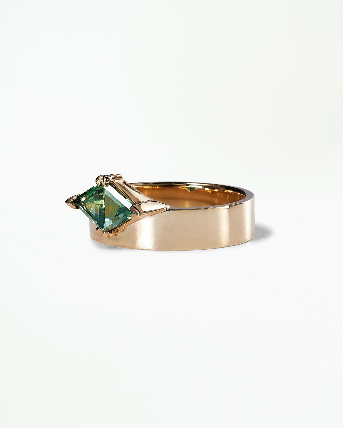 Triangle Cut Sapphire Bricolage Ring No. 24